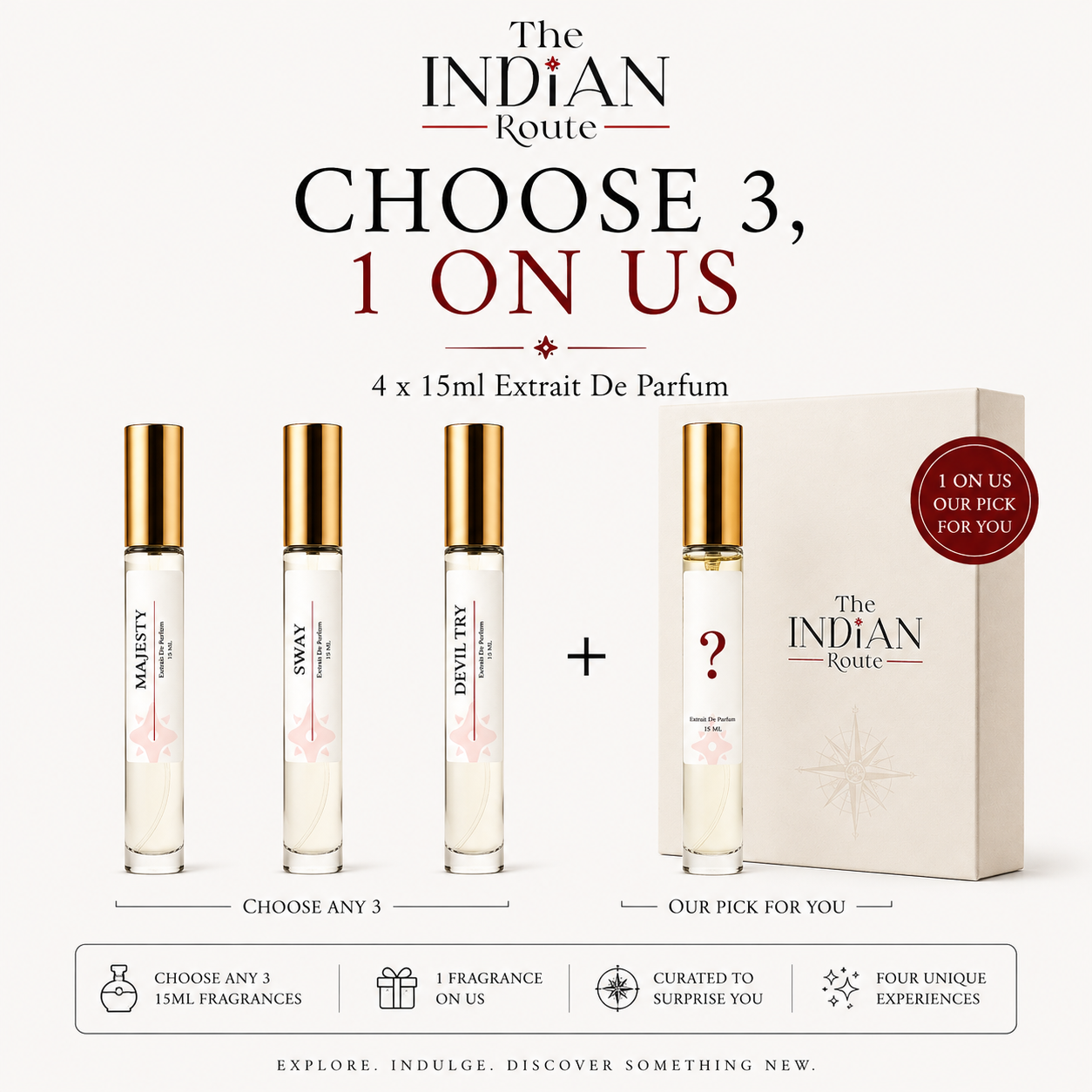 THE DISCOVERY FOUR 15ml · Choose 3, Get 1 On Us