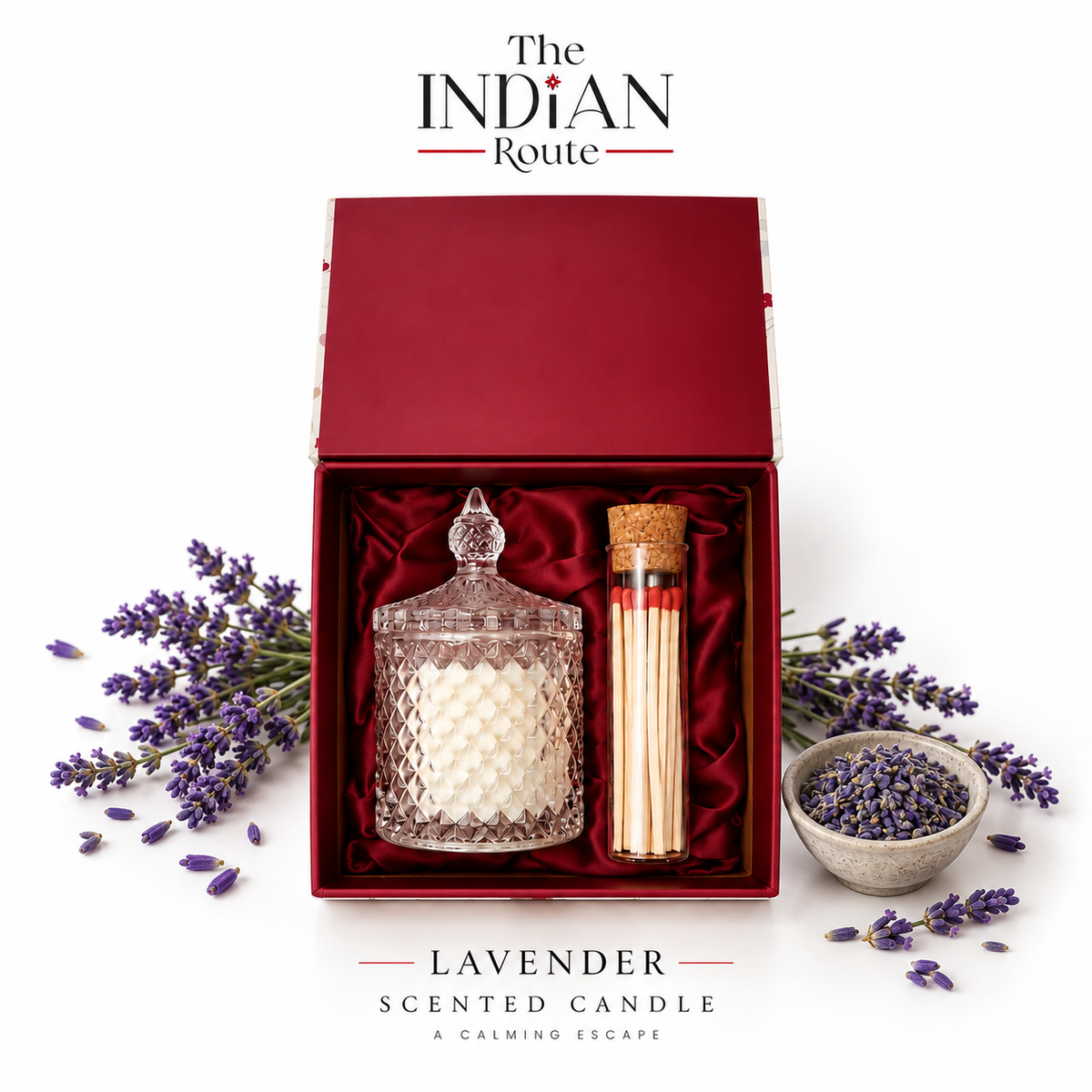 Lavender | Crystal Jar Candle Gift Set