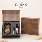 Leather Print Gift Box- Candle, Perfume and room freshner