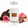 Oud | Marble White Candle | Soy Wax Candle