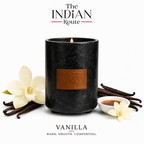 Vanilla | Marble Black Candle | Soy Wax Candle