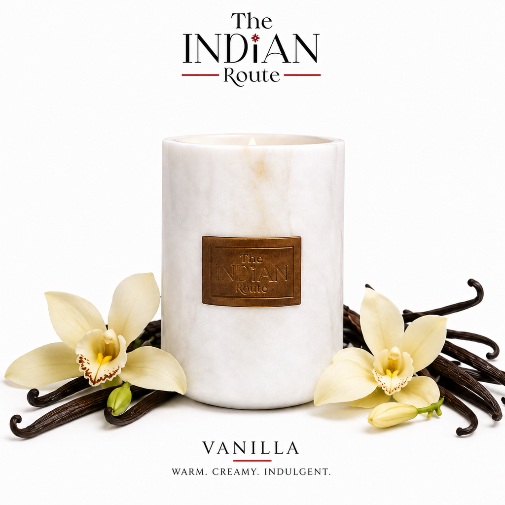 Vanilla | Marble White Candle | Soy Wax Candle